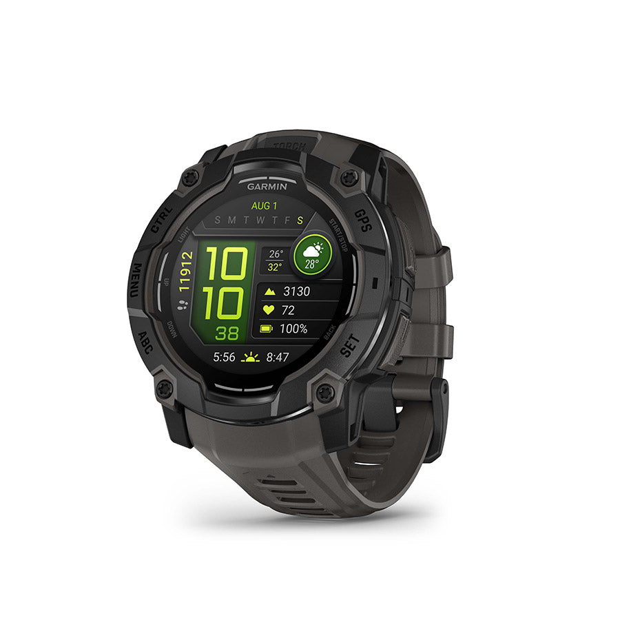 Garmin, Instinct 3 50mm AMOLED, Watch, Watch Color: Neo Tropic, Wristband: Twilight - Silicone