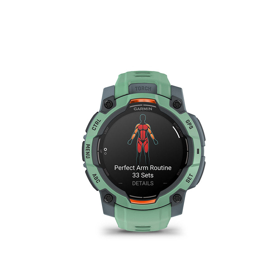 Garmin, Instinct 3 45mm AMOLED, Watch, Watch Color: Neo Tropic, Wristband: Neo Tropic - Silicone