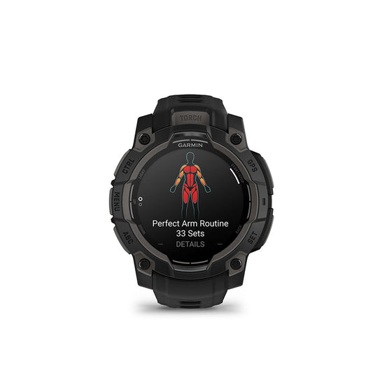 Garmin Instinct 3 45mm AMOLED Watch Watch Color: Black Wristband: Black - Silicone