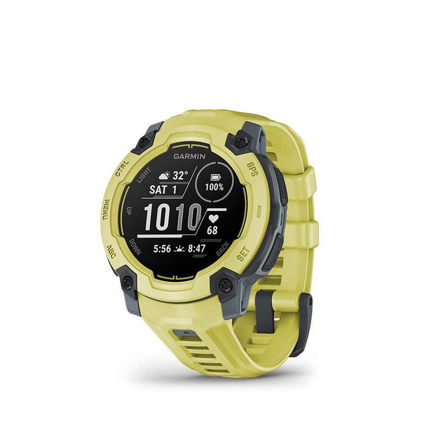 Garmin, Instinct E 45mm, Watch, Watch Color: Electric Lime, Wristband: Electric Lime - Silicone