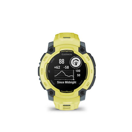 Garmin, Instinct E 45mm, Watch, Watch Color: Electric Lime, Wristband: Electric Lime - Silicone