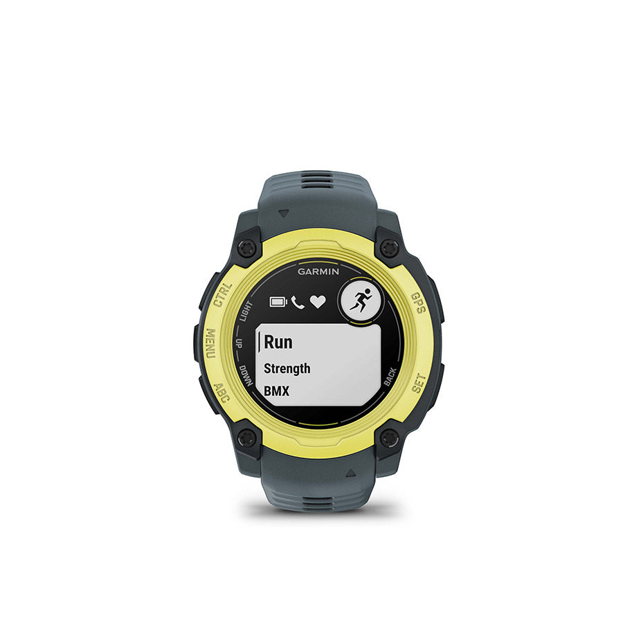 Garmin Instinct E 40mm Watch Watch Color: Electric Lime Wristband: Twilight - Silicone