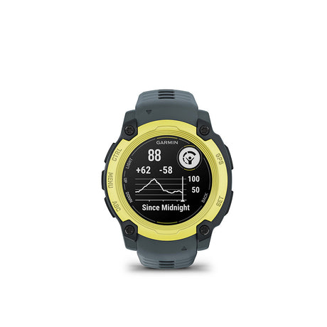Garmin, Instinct E 40mm, Watch, Watch Color: Electric Lime, Wristband: Twilight - Silicone