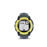 Garmin, Instinct E 40mm, Watch, Watch Color: Electric Lime, Wristband: Twilight - Silicone