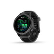 Garmin, Forerunner 570 42mm, Watch, Watch Color: Slate Grey, Wristband: Translucent Black/Black - Silicone