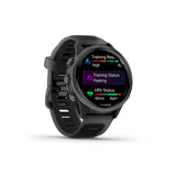 Garmin, Forerunner 570 42mm, Watch, Watch Color: Slate Grey, Wristband: Translucent Black/Black - Silicone