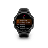 Garmin, Forerunner 570 47mm, Watch, Watch Color: Slate Grey, Wristband: Translucent Black/Black - Silicone