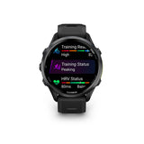 Garmin, Forerunner 970, Watch, Watch Color: Black, Wristband: Black/Translucent Whitestone- Silicone