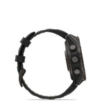 Garmin, fenix 8 Pro 47 mm- AMOLED Sap., Watch, Watch Color: Grey, Wristband: Black/ Pebble Gray - Silicone