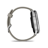 Garmin, Venu 4 45mm, Watch, Watch Color: Slate, Wristband: Black - Silicone