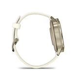 Garmin, Venu 4 41mm, Watch, Watch Color: Lunar Gold, Wristband: Bone - Silicone