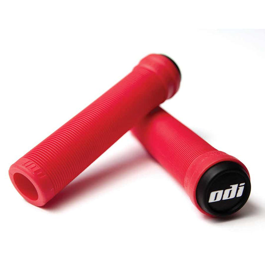 ODI Flangeless Longneck Grips - Red