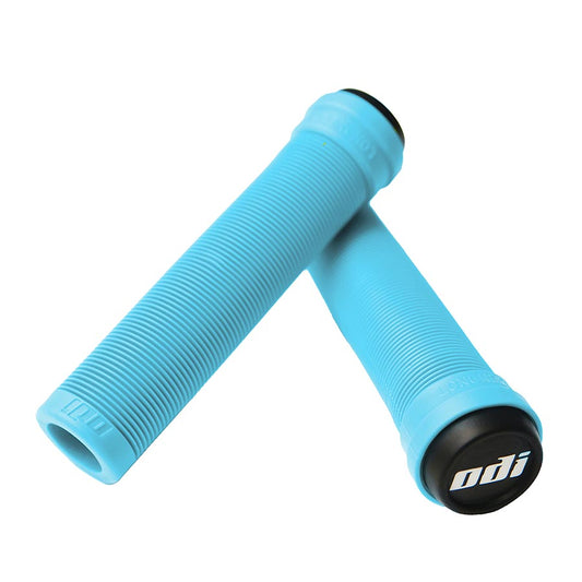 ODI Flangeless Longneck Grips - Aqua