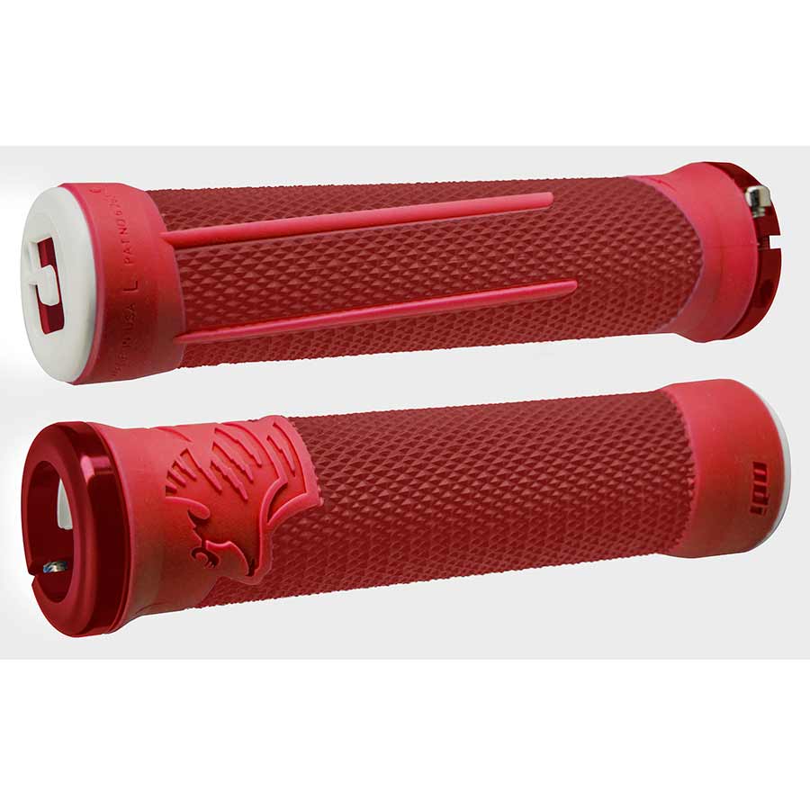 ODI AG2 Grips - Red/Fire Lock-On