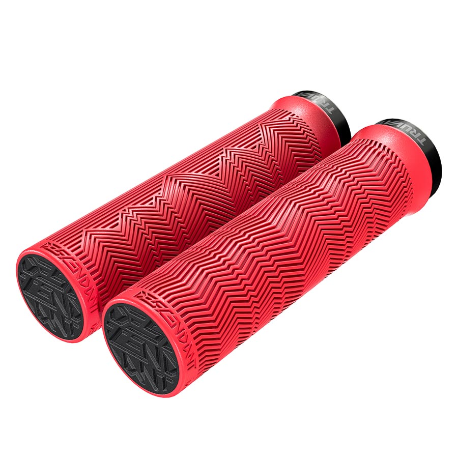 TruVativ Descendant Grips - Locking 133mm Red