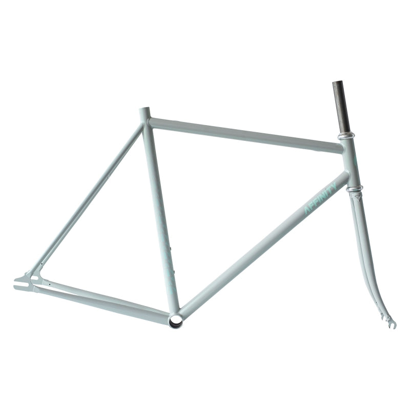 Affinity Metropolitan Track Frameset XS 440mm 505mm 100mm 75° 70° 405mm 27.2mm Pearl Gray Glow Sticks