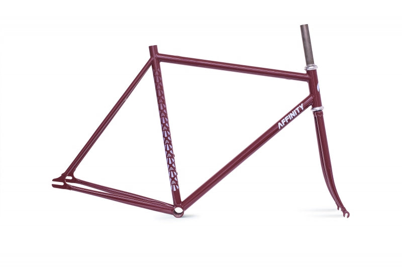 Affinity Metropolitan Track Frameset XS 440mm 505mm 100mm 75° 70° 405mm 27.2mm Crimson Sky