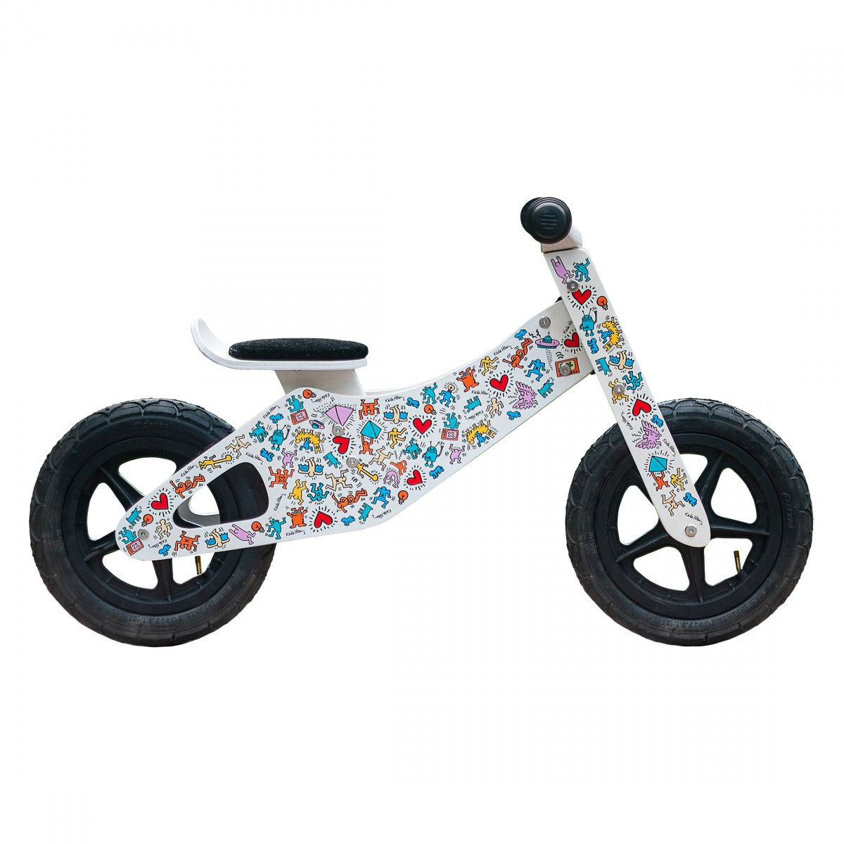 BIKE AFFINITY PUSH BIKE KEITH HARING COLORFUL MULTI 2inBX