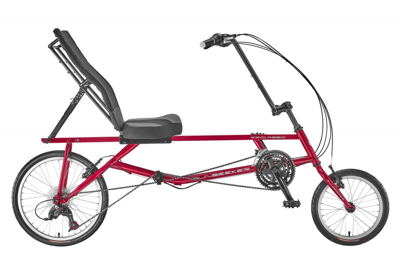 Sun seeker EZ-Classic SX 21sp Unisex 33-48` X-Seam Fire Red 16/20` Silver 73` (185cm) 21 Speed Rim Brake