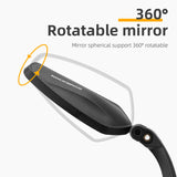 ROCKBROS Bike Rear View Mirror Handlebar eBike Mirror Mountain Bike Bicycle Mirrors