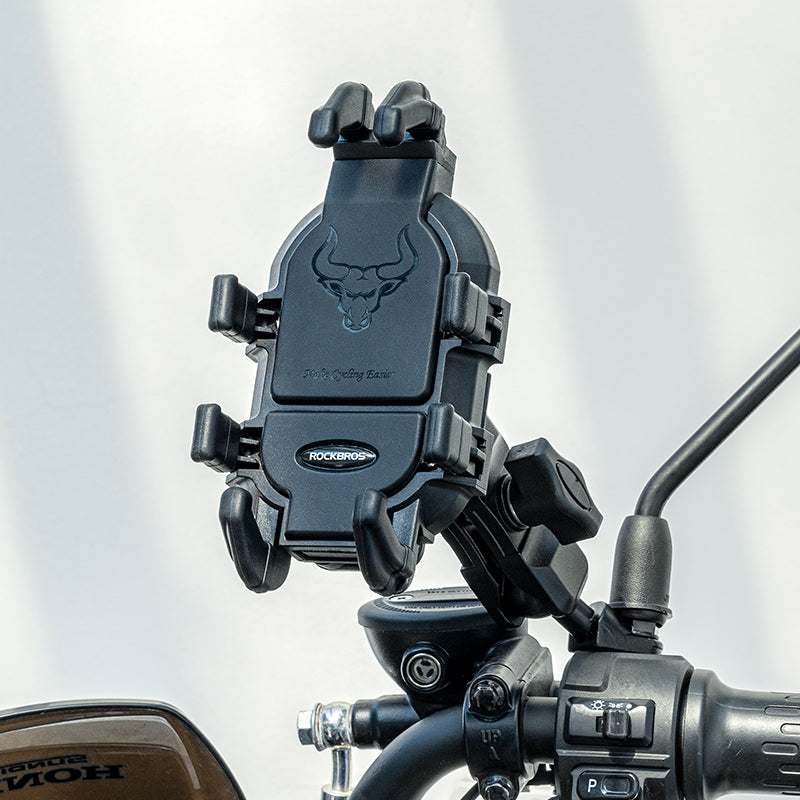 ROCKBROS Metal Bicycle Phone Holder - Universal Shockproof Mount