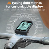 ROCKBROS Wireless Bike Computer - ANT+ Bluetooth, Multi-GPS, Waterproof