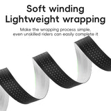ROCKBROS Silicone PU Bicycle Handlebar Tape Soft Breathable Road Bike Tape Shock-absorption Anti-Slip Gravel Bicycle Handlebar Wrap Drop Bar Belt