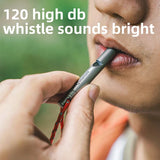 Qunature Titanium Survival Whistle 120dB Loud, Durable, Portable Outdoor Gear