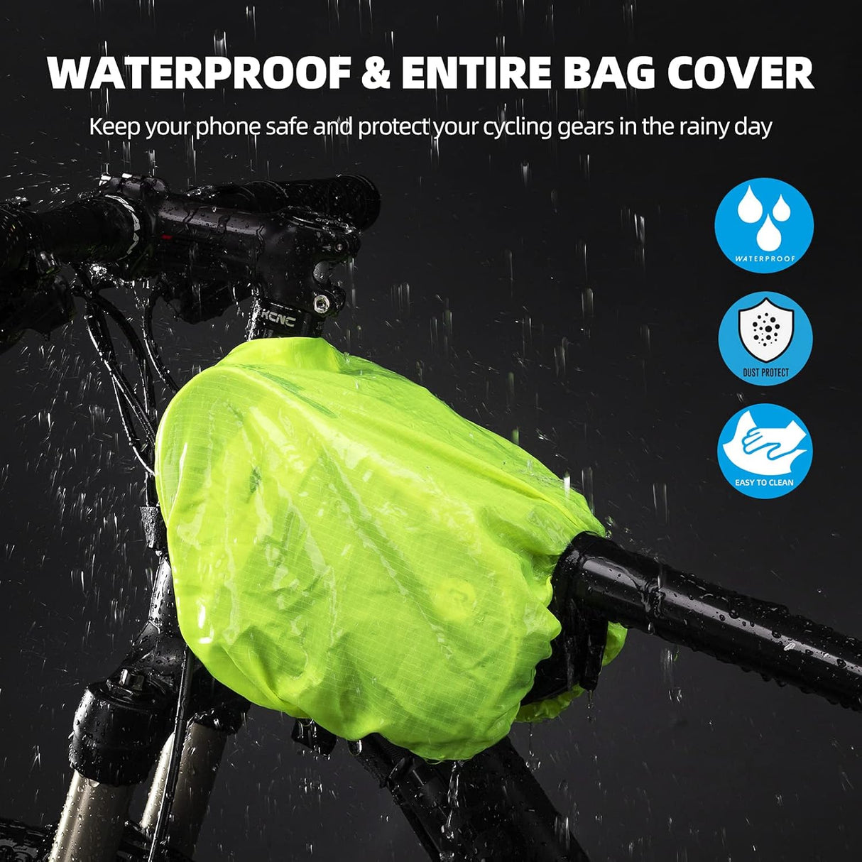 Waterproof Bike Phone Mount Frame Bag