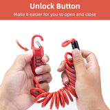 ROCKBROS Bike Lock Cable Combination Bicycle Lock - 6FT Long, Portable, Anti-Theft