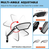 ROCKBROS HD Blast-Resistant Bike Mirror - Adjustable & Retractable