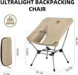 Qunature Ultra Lightweight Folding Camp Chair with Storage Bag Supports 260 lbs