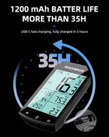ROCKBROS M1 Wireless Bike Computer GPS 2.9-inch LCD Waterproof Fast Charging