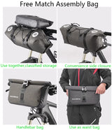Waterproof Handlebar Bags Front 2 Dry Packs for MTB Road Bicycles 19-20L