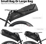 ROCKBROS Waterproof Bikepacking Saddle Bag 14L Adjustable Capacity Easy Install