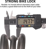 ROCKBROS 3ft Bike Cable Lock - Secure, Lightweight with Mounting Bracket