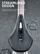 ROCKBROS 3D Printed Carbon Bike Saddle Ergonomic Ultralight Seat