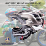 ROCKBROS Kids Full Face Helmet Detachable for Youth Child Boys Girls Ages 3-16