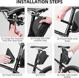 ROCKBROS Waterproof Bike Saddle Bag with Water Bottle Holder