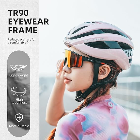 Unisex Polarized Cycling Sunglasses with TR90 Frame