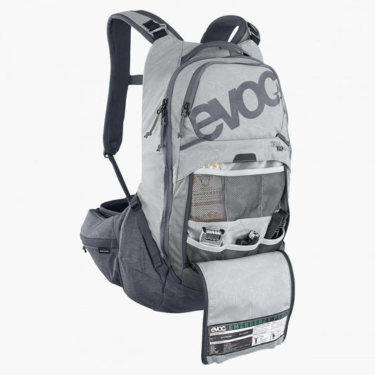 EVOC Trail Pro 16 Protector backpack 16L Stone/Carbon Grey LXL