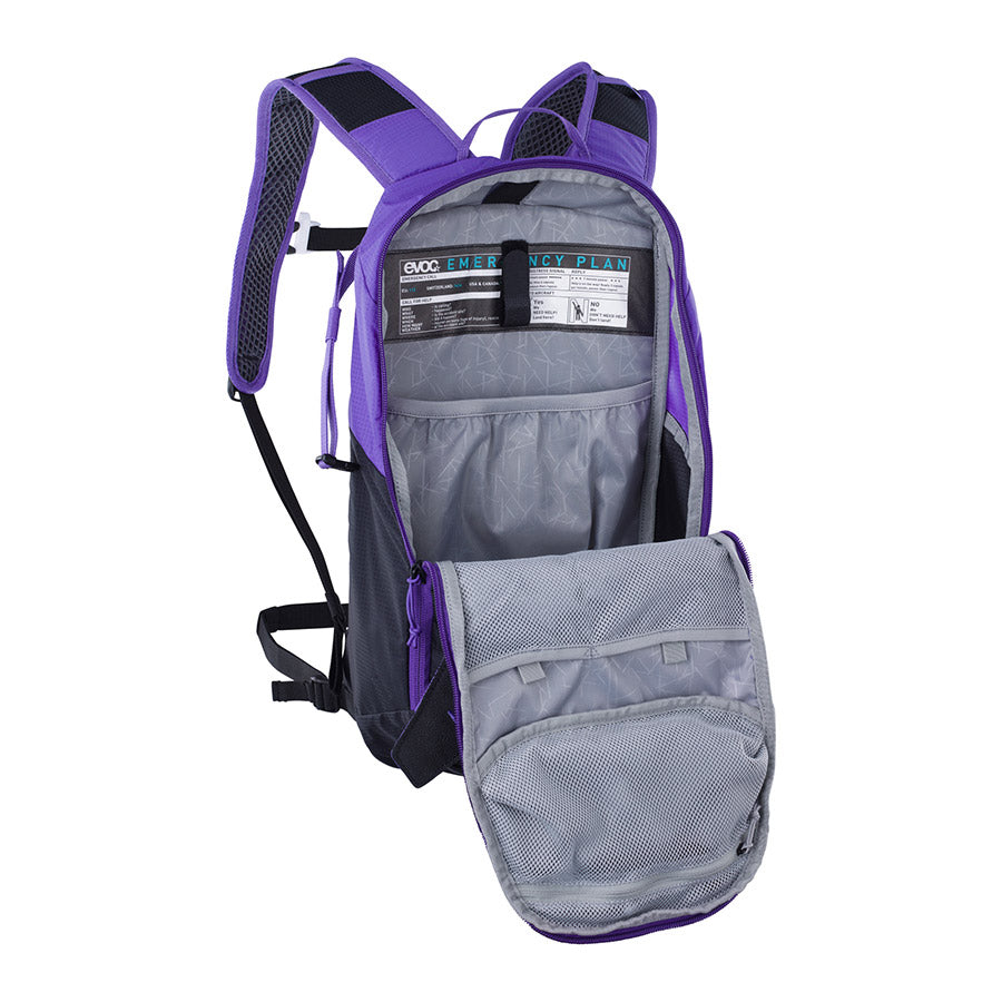 EVOC, Ride 8, Hydration Bag, Volume: 8L, Bladder: No, Violet/Black