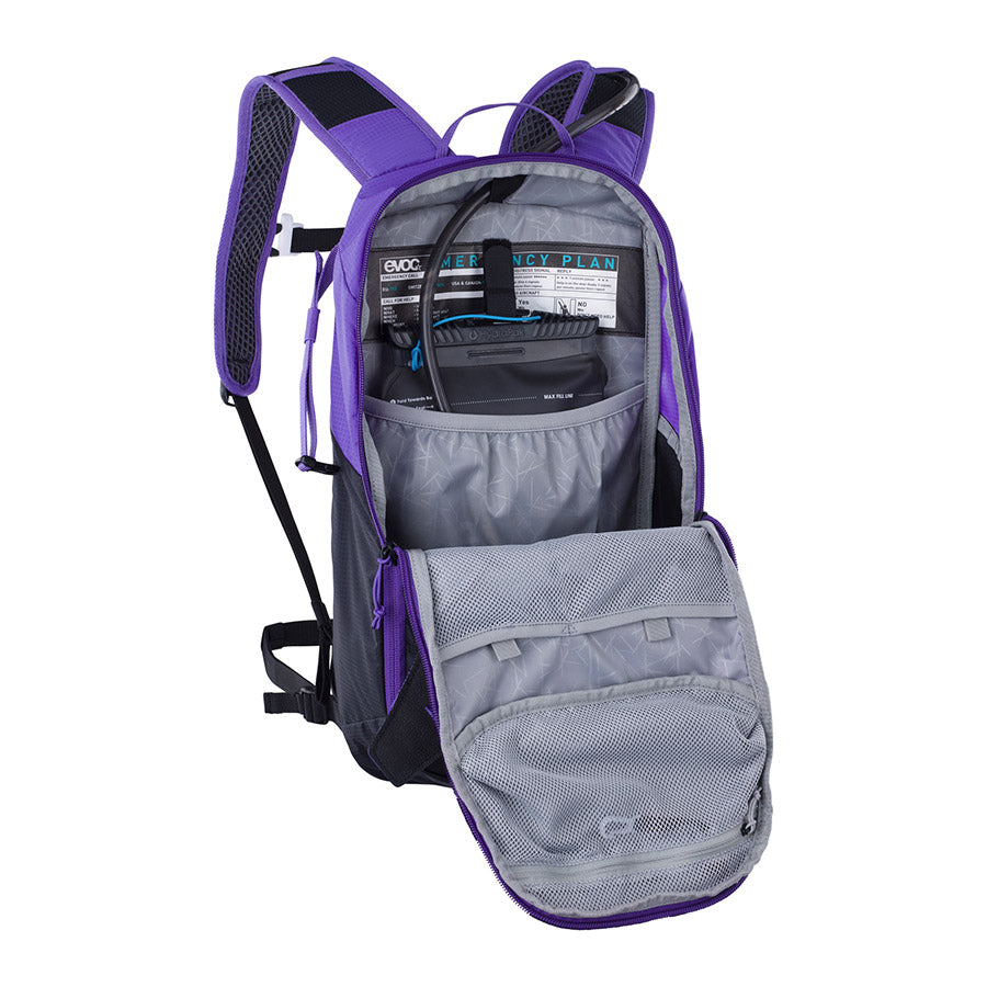 EVOC, Ride 8, Hydration Bag, Volume: 8L, Bladder: No, Violet/Black