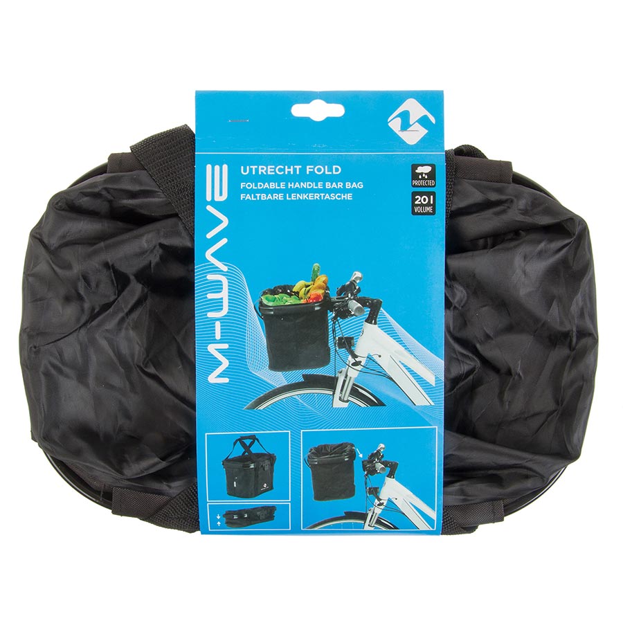 M-Wave Utrecht Foldable Handlebar Bag 20L Black