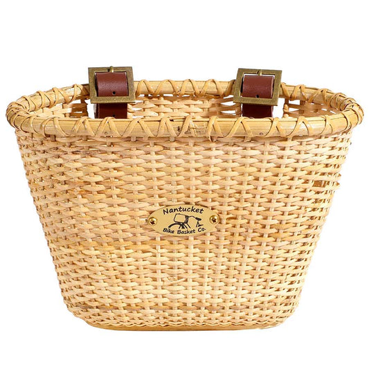 Nantucket Lightship Junior Oval Basket Natural 9.75"x5.75"x7"