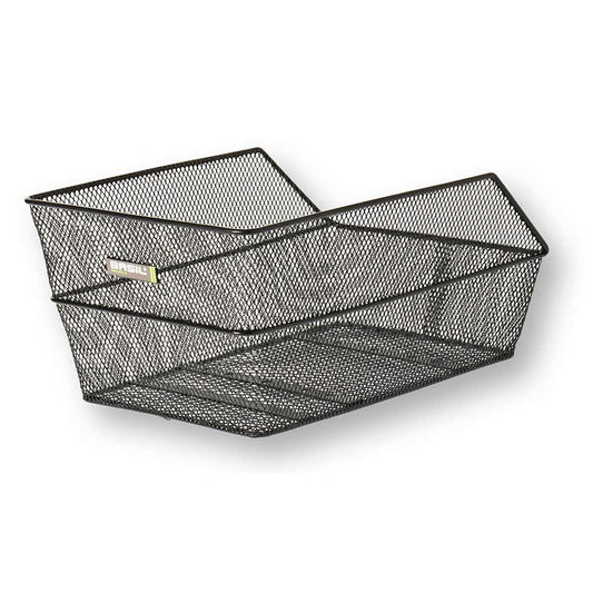 Basil Cento Rear Basket - Steel Black