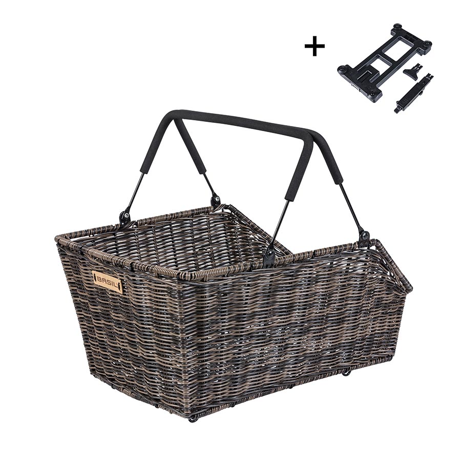 Basil Cento Rattan MIK Basket Rear Brown