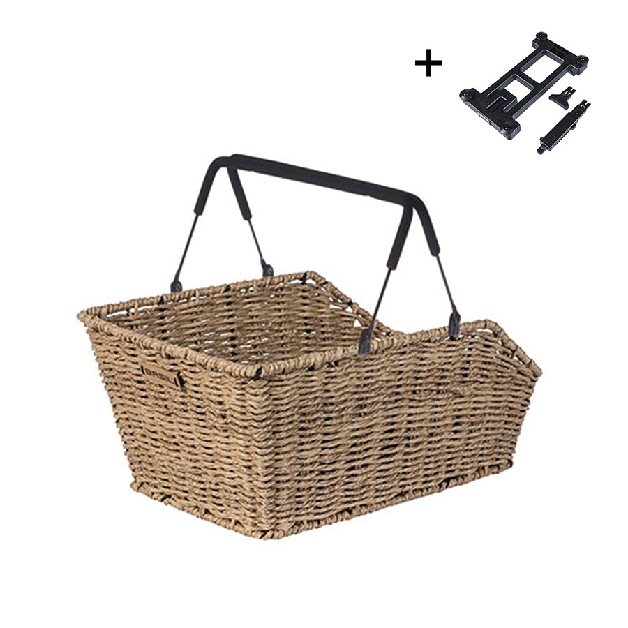 Basil Cento Rattan MIK Basket Rear Green