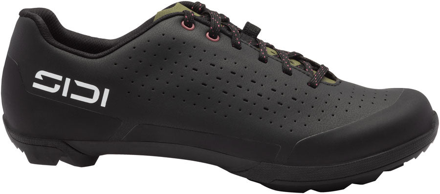 SIDI Asper Laces Gravel Shoes - Men's Black/Olive Green 41.5