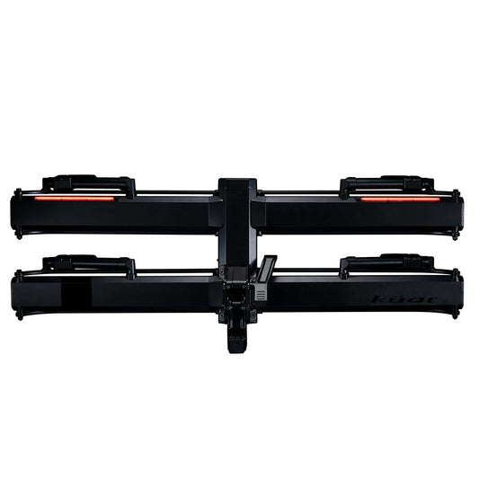Piston Pro X Hitch Bike Rack - 2-Bike 2" Receiver LED Lights 4-Pin Plug Kashima Coat Galaxy Gray